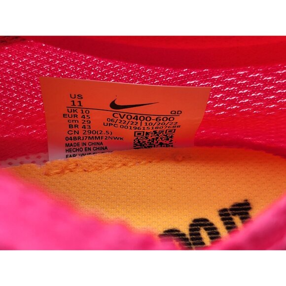 Nike ZoomX Dragonfly Pink/Orange Track & Field Spikes Men's Size 11 CV0400-600 3 - Picture 9 of 12